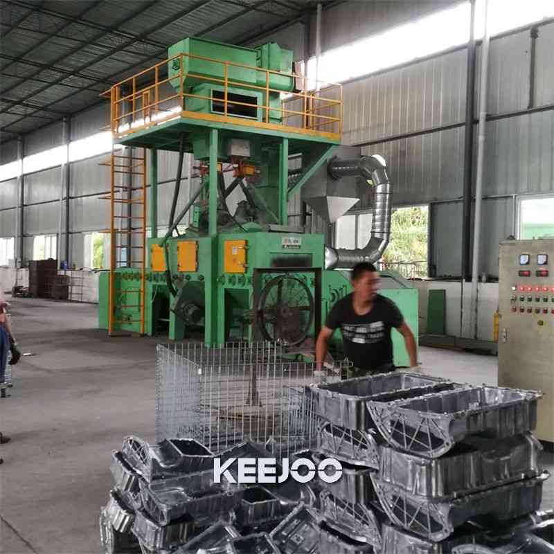 Aluminum Parts Cleaning Wire Mesh Shot Blasting Machine TUV Approved