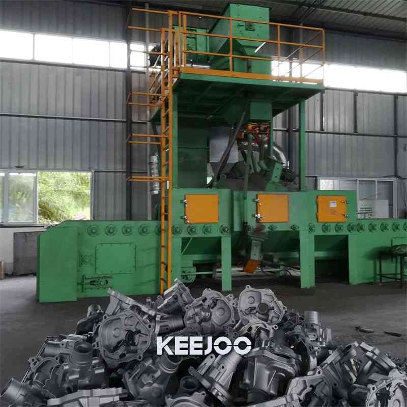 Aluminum Parts Cleaning Wire Mesh Shot Blasting Machine TUV Approved