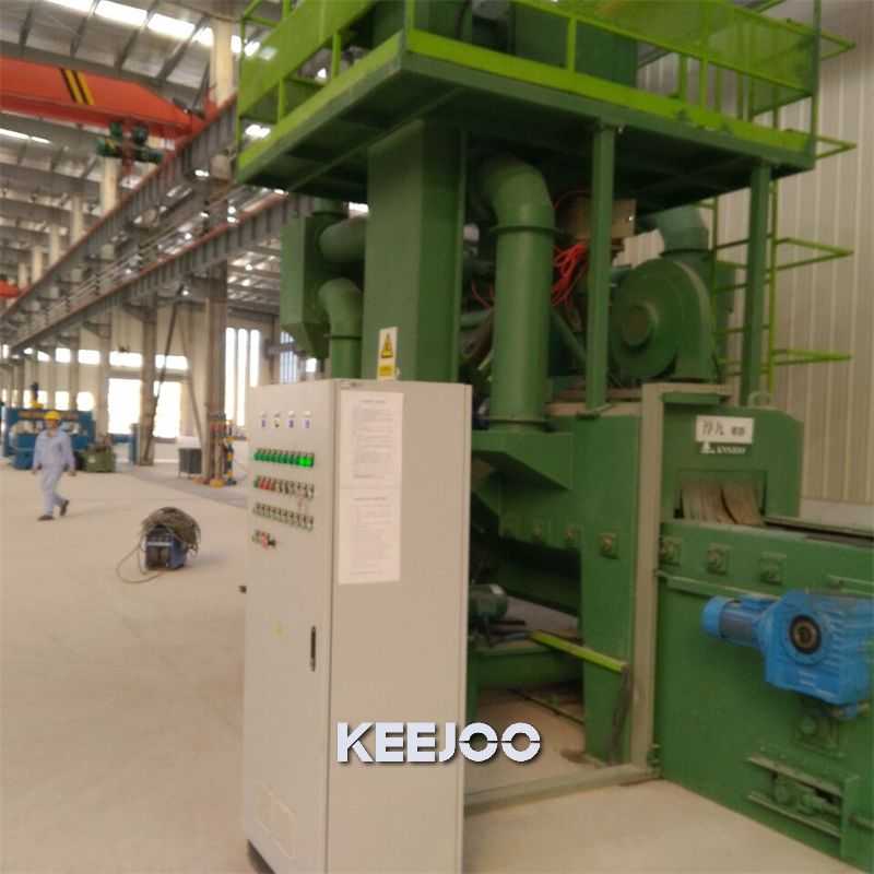 Mesh Belt Wire Automatic Shot Blasting Machine Through Type