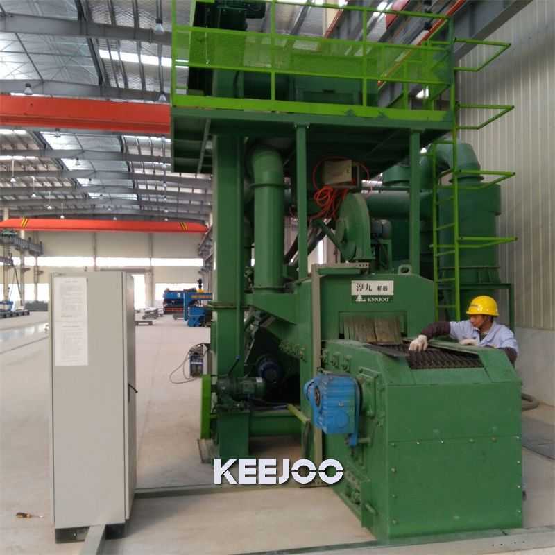 Mesh Belt Wire Automatic Shot Blasting Machine Through Type