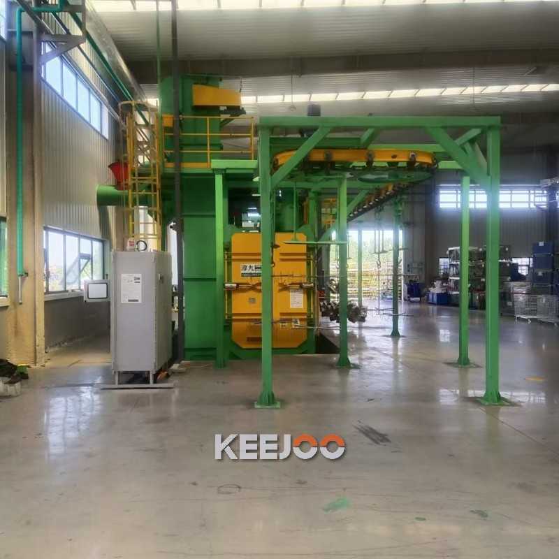 Anchor Chain Type ISO9001 Catenary Shot Blasting Machine For Casting Parts
