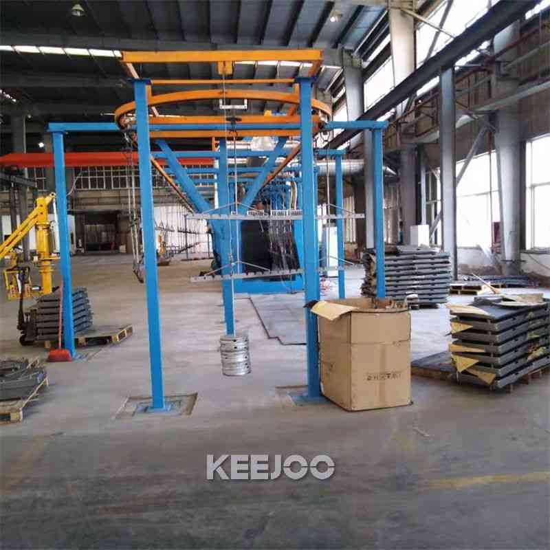 Sa2.5 Sa3.0 Spinner Hanger Shot Blasting Machine For Rust Removal