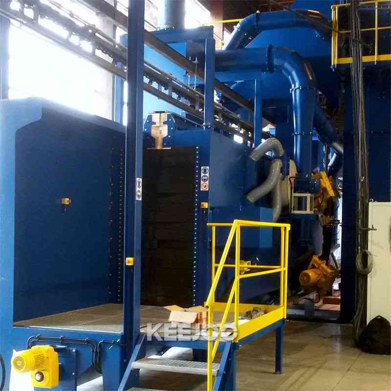 Forging Parts Cleaning Catenary Shot Blasting Machine For Steel Shovel