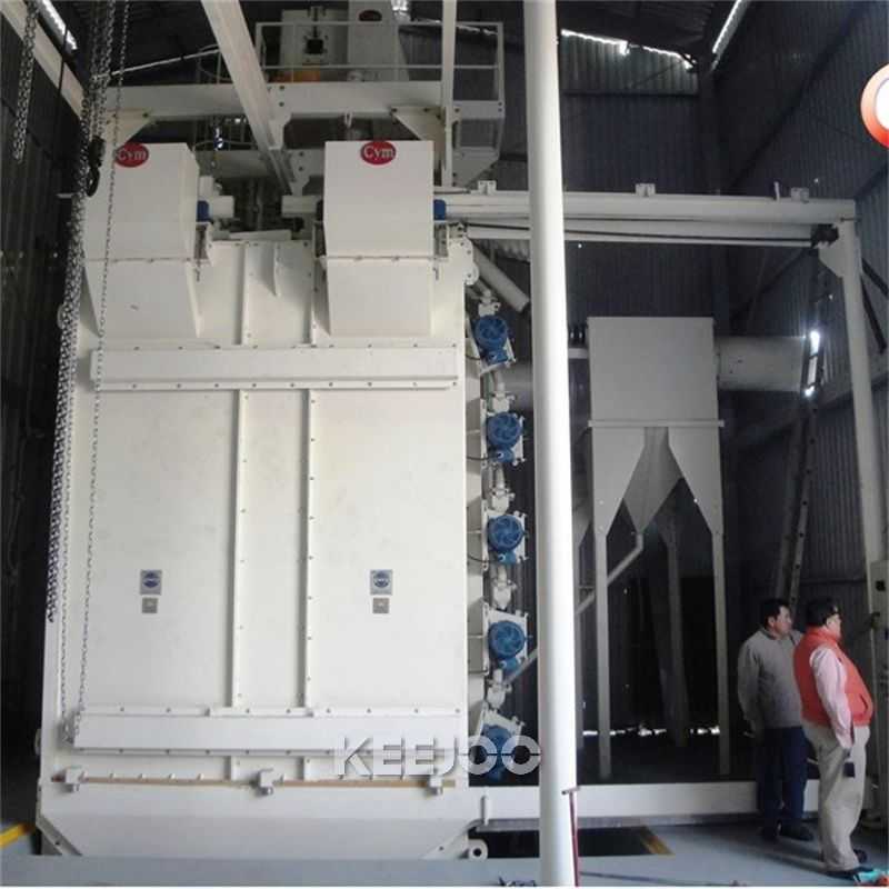Automobile Cleaning 1500*1200mm Catenary Shot Blasting Machine High Efficiency