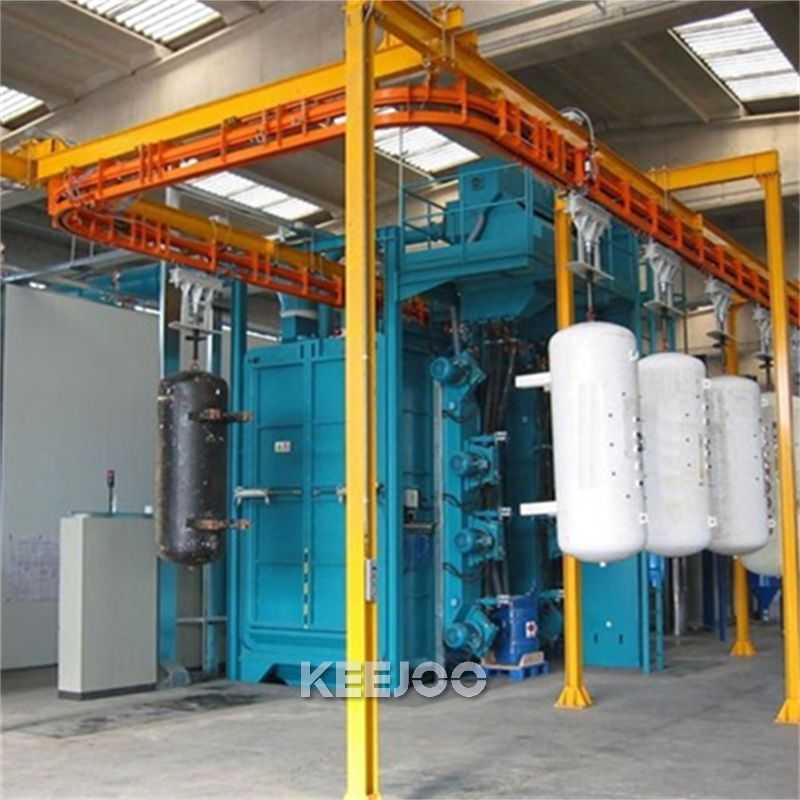 Catenary Continous Hook Shot Blasting Machine Cleaning Valve