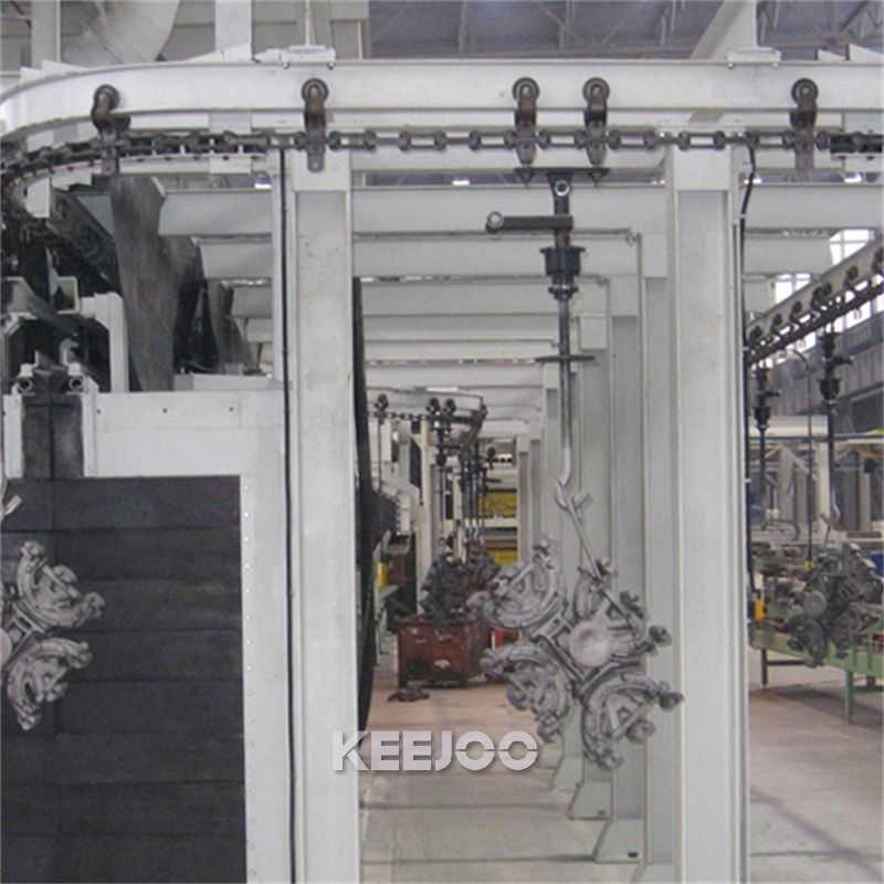 Catenary Continous Hook Shot Blasting Machine Cleaning Valve