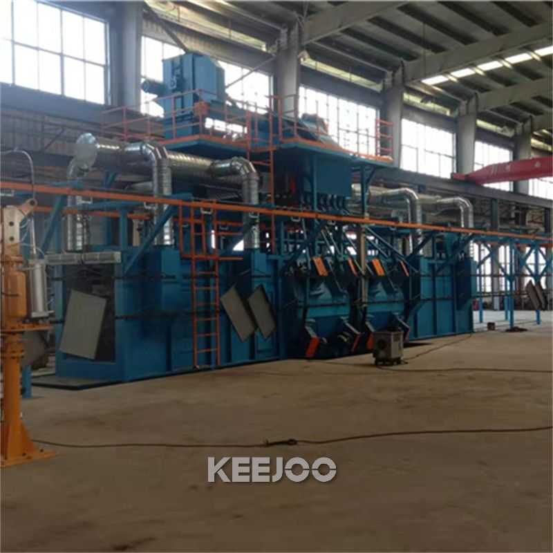 Overhead Rail Trolley Hanging Chain Shot Blast Machine H400 180ZL