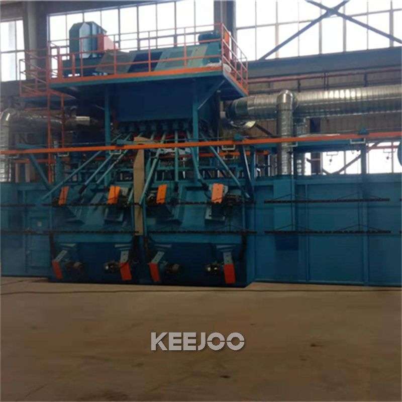 Overhead Rail Trolley Hanging Chain Shot Blast Machine H400 180ZL