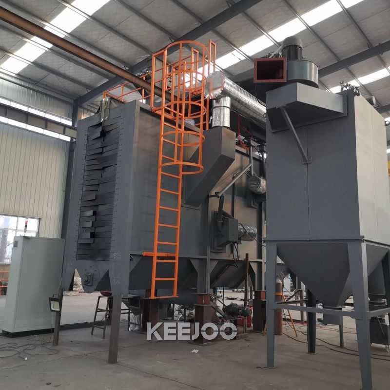 Catenary Suspension Monorail Shot Blasting Machine Overhead Hanging Chain Type