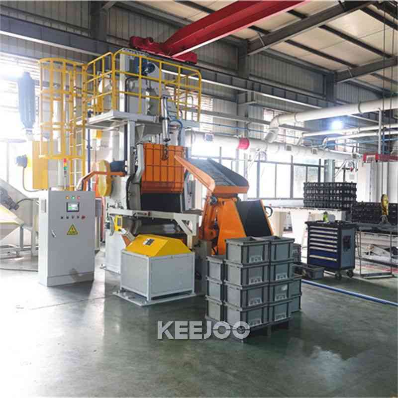 0.6t/H - 1.2t/H Tumble Blast Machine For Cleaning Casting And Small Fittings
