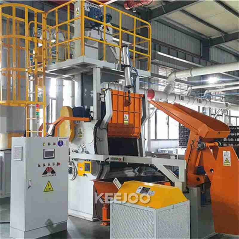 0.6t/H - 1.2t/H Tumble Blast Machine For Cleaning Casting And Small Fittings