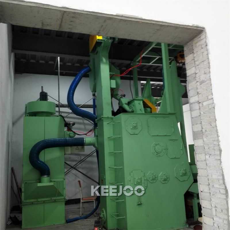 Feeding 220kg Tumblast Shot Blasting Machine Non Ferrous Metal Castings Cleaning