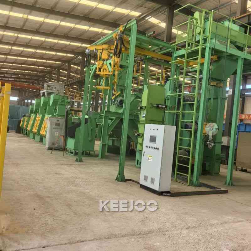 2800kg/h Crawler Shot Blasting Machine Small And Medium Sized Castings Cleaning