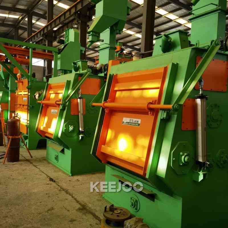 2800kg/h Crawler Shot Blasting Machine Small And Medium Sized Castings Cleaning