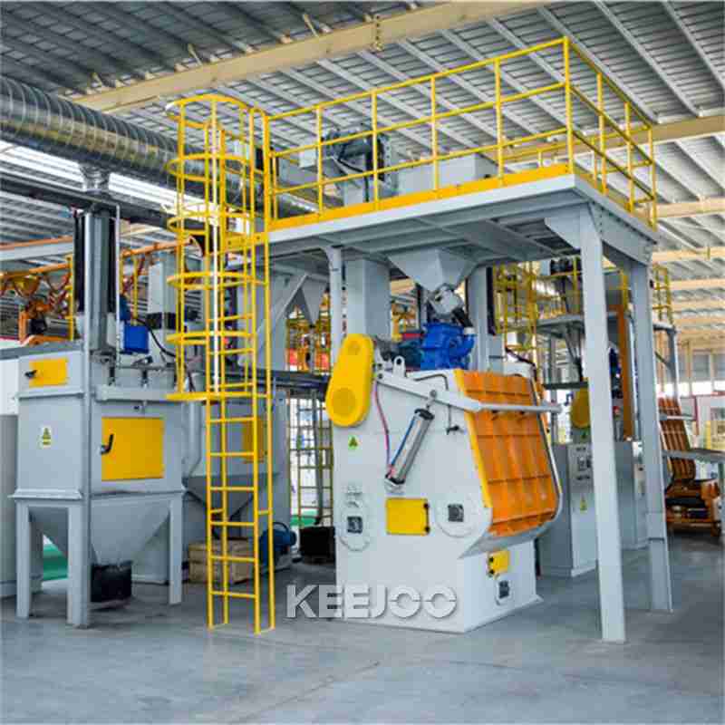 Q326 Crawler Belt Small Shot Blaster Forgings Cleaning