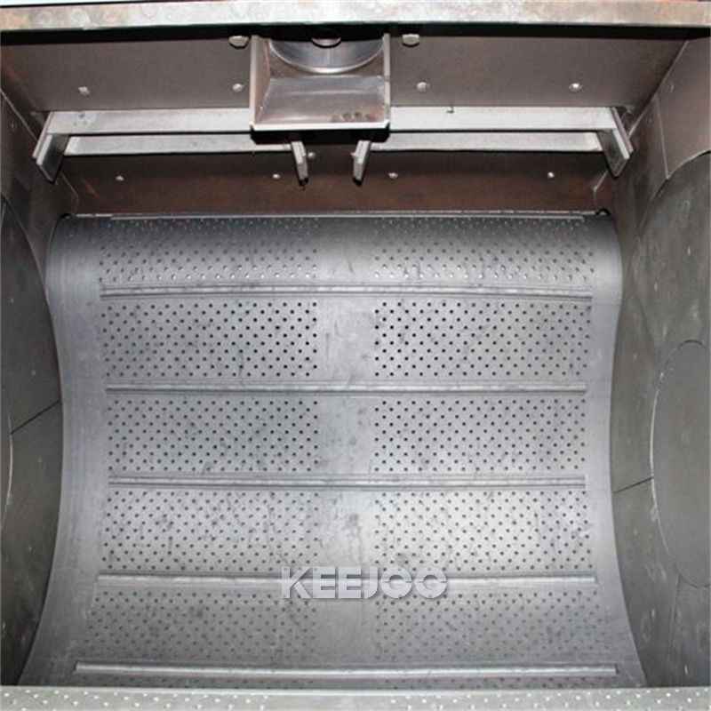 Sa 2.5 Rubber Belt Tumble Blast Machine For Castings Forgings Stamping Parts
