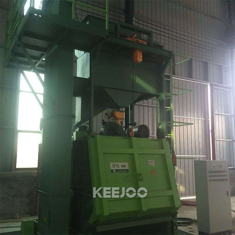 75m/s Automatic Shot Blasting Machine Small Castings Forgings Stamping Parts