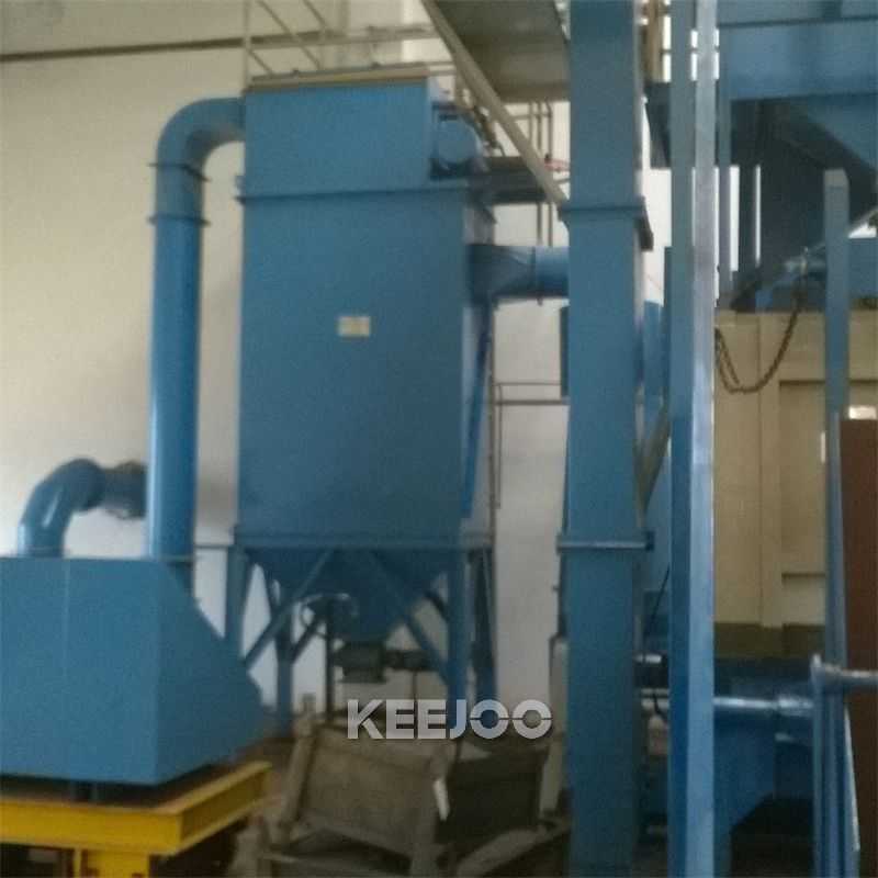 2t/H Tumblast Shot Blasting Machine Multi Workpiece Mixed Cl