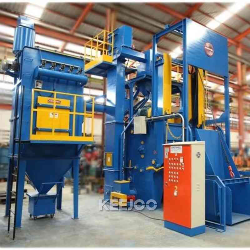 3T/H 5T/H Crawler Shot Blasting Machine Casting Parts Cleaning