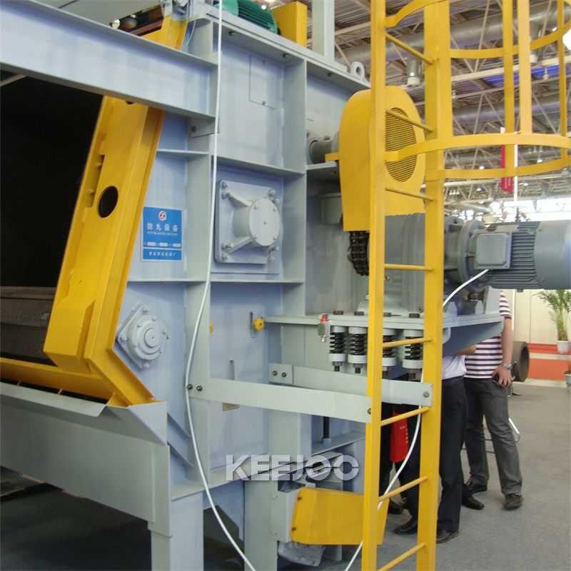 3T/H 5T/H Crawler Shot Blasting Machine Casting Parts Cleaning