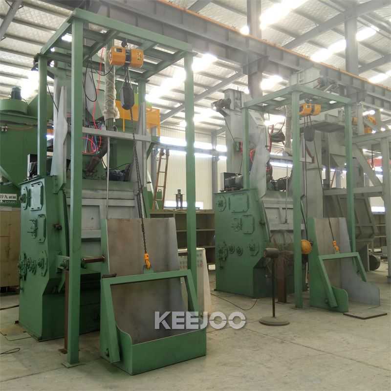 Automatic Steel Belt Tumblast Shot Blasting Machine Cr27% Blast Wheel