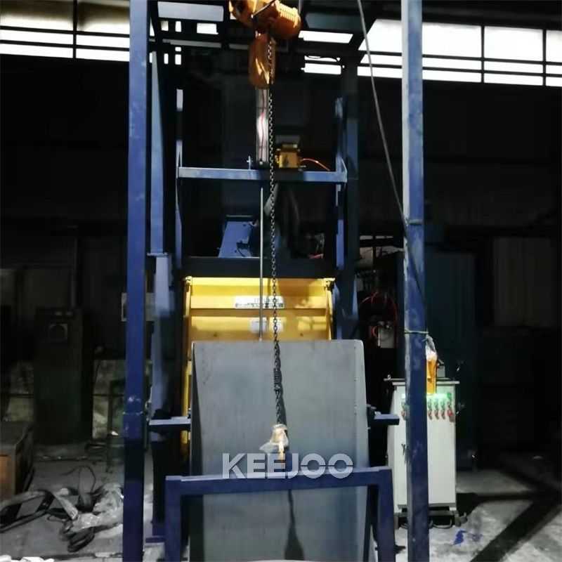 Crawler Belt 0.5m3 Industrial Shot Blaster Metal Casting