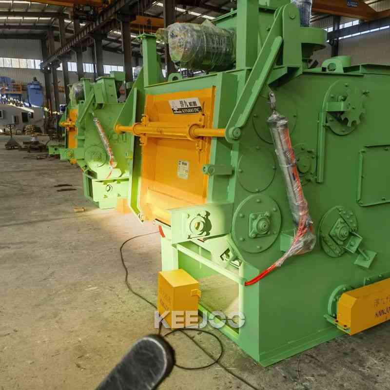 Rubber Tumble Belt Shot Blast Cleaning Equipment For Rust Cleaning