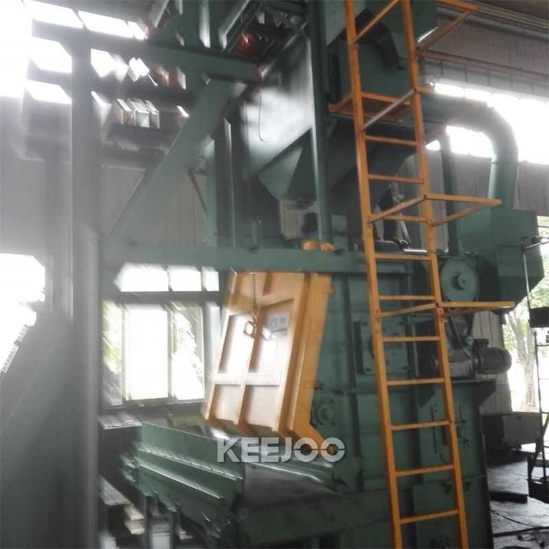 Steel Belt Shot Blasting Machine For Metal Partsnut Valve Cleaning