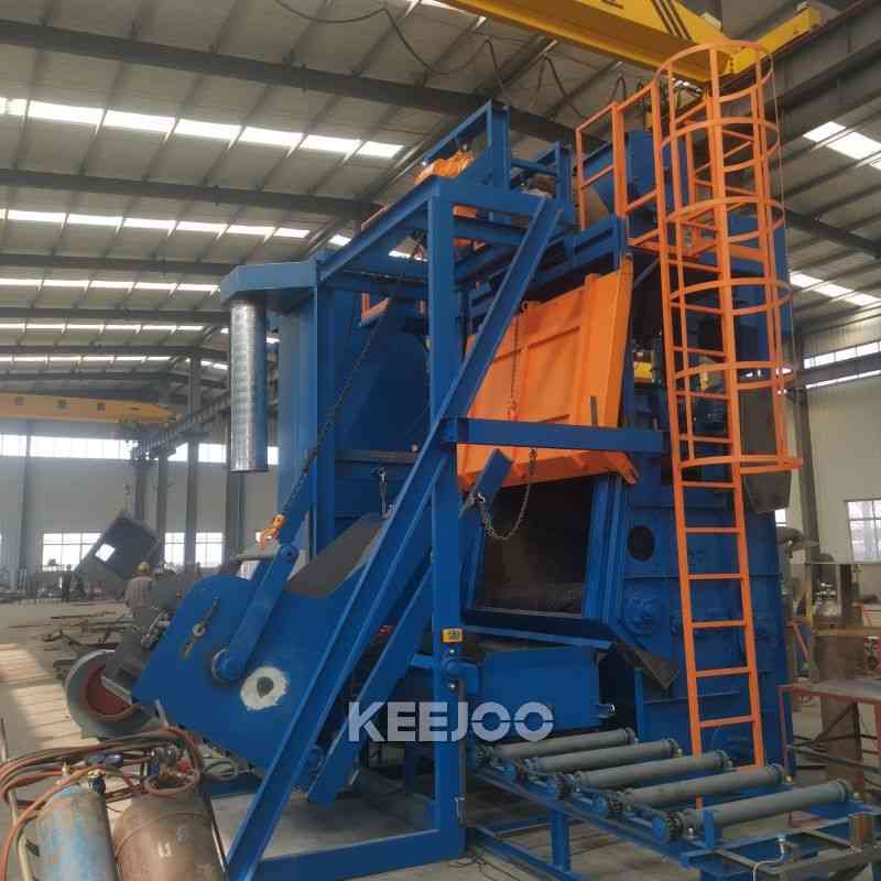 Steel Belt Shot Blasting Machine For Metal Partsnut Valve Cleaning