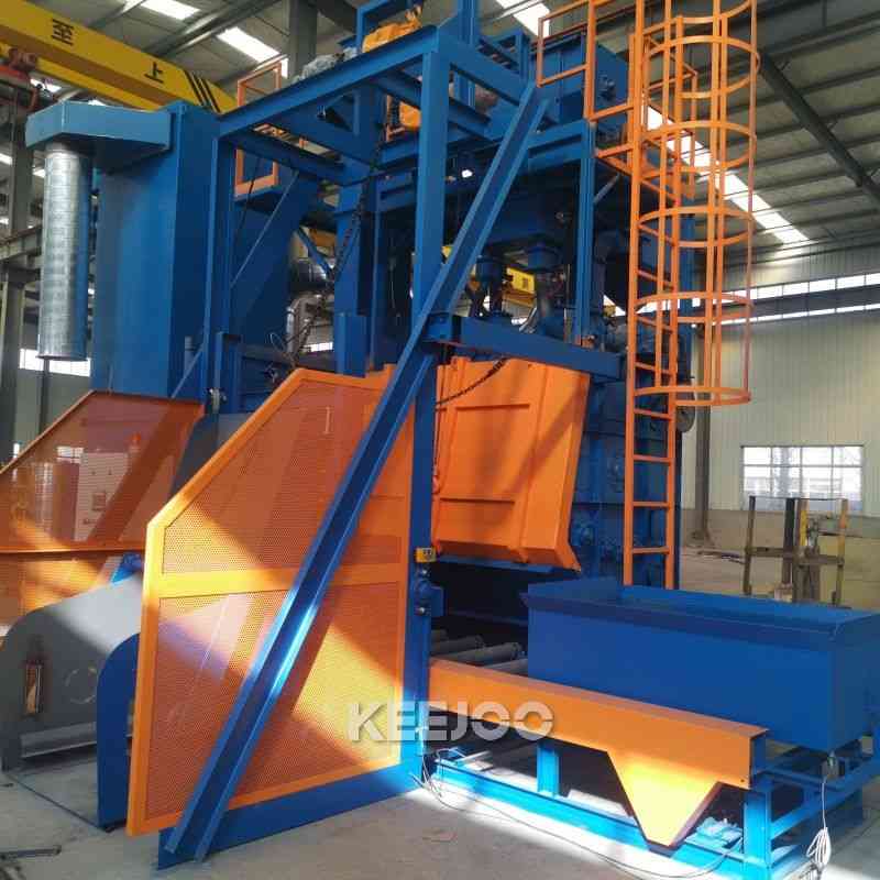Cleaning Chamber Size 1000*1000mm Tumble Shot Blasting Machine For Steel