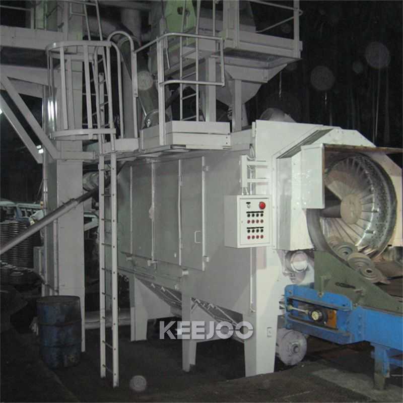 Continuous Tumblast Shot Blasting Machine For Automotive Parts Production