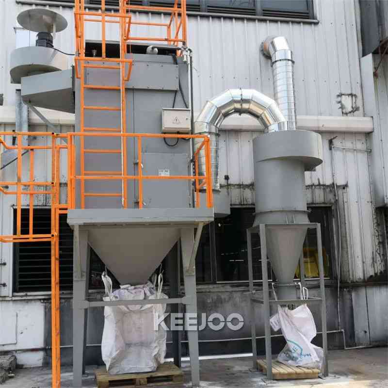 Forging Parts Cleaning Tilting Drum 440V Auto Blasting Machine