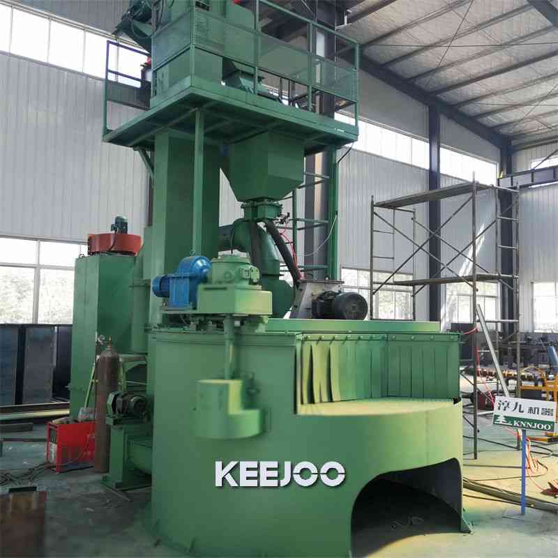 600*250*250mm Turntable Shot Blasting Machine Dust Removing Machine