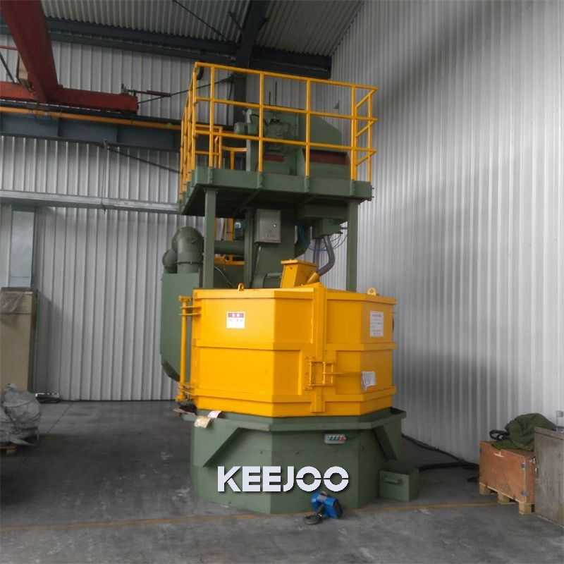 Turntable Rotary 2654*560mm Steel Shot Blaster Derust Cleaning Machine