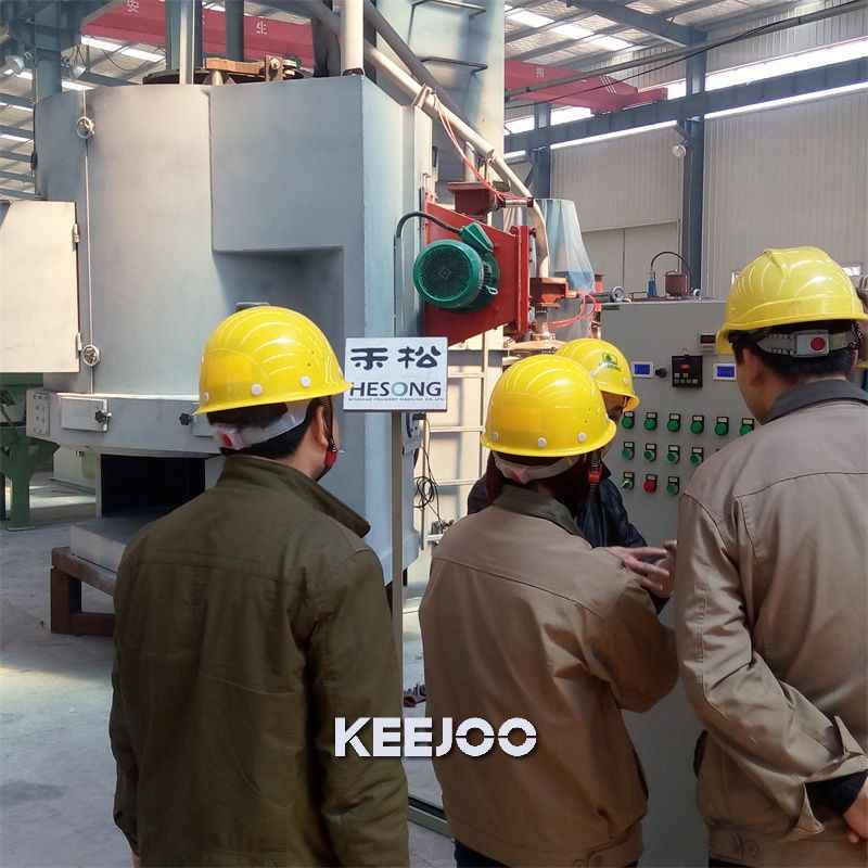 Sa2.5 Turntable Automic Shot Blasting Machine Casting Forging Parts Cleaning