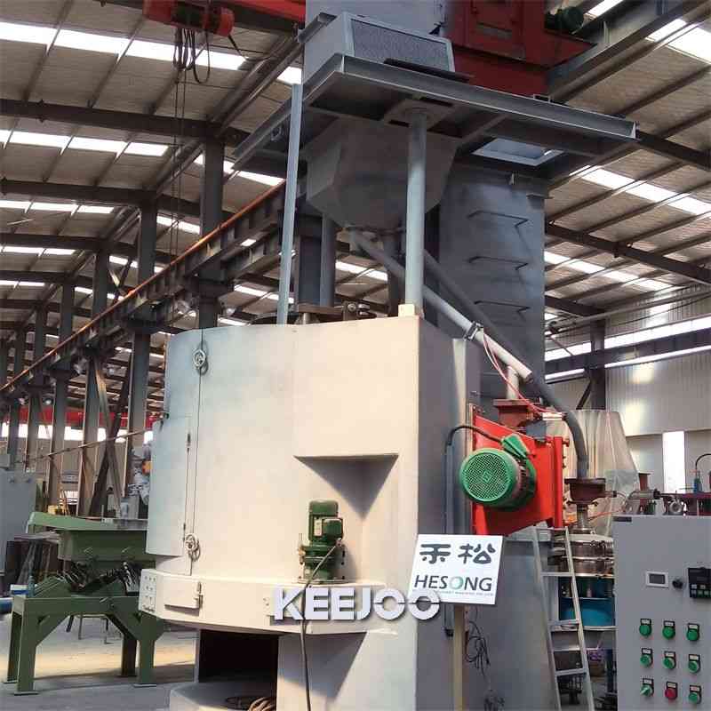 Sa2.5 Turntable Automic Shot Blasting Machine Casting Forging Parts Cleaning