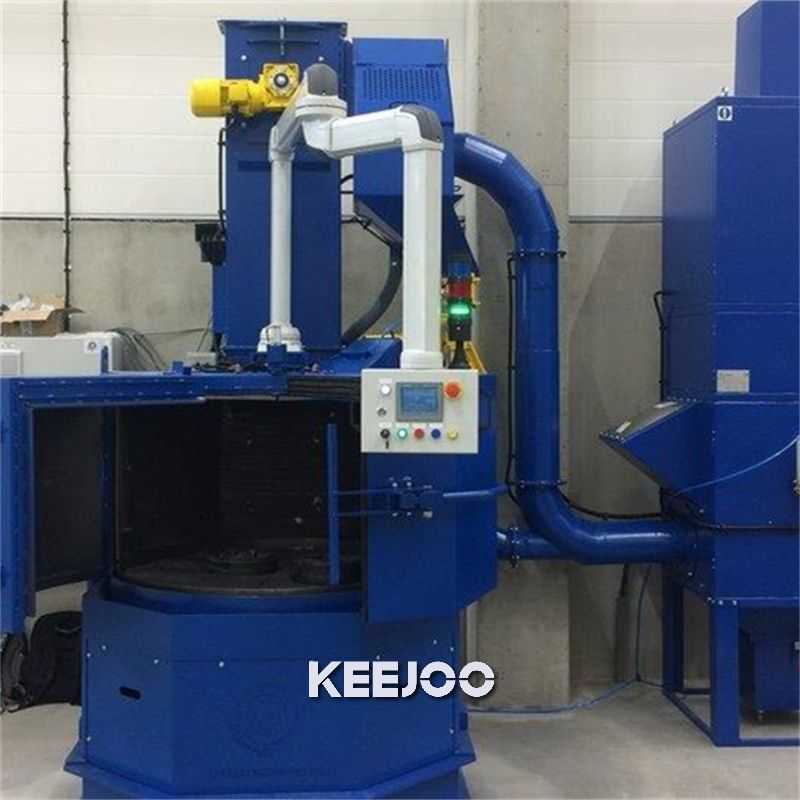 Turntable Shot Blasting Machine for Air Pressure 0.5-0.8MPa and Air Consumption 2.5m3/min