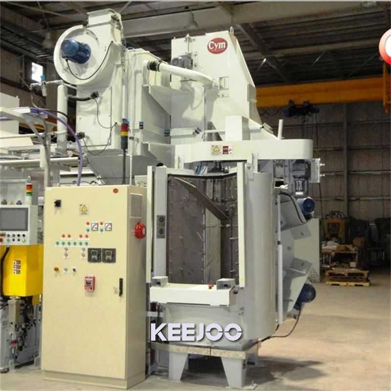 220V Turntable Shot Blasting Machine with 90% Cleaning Efficiency and Large Capacity