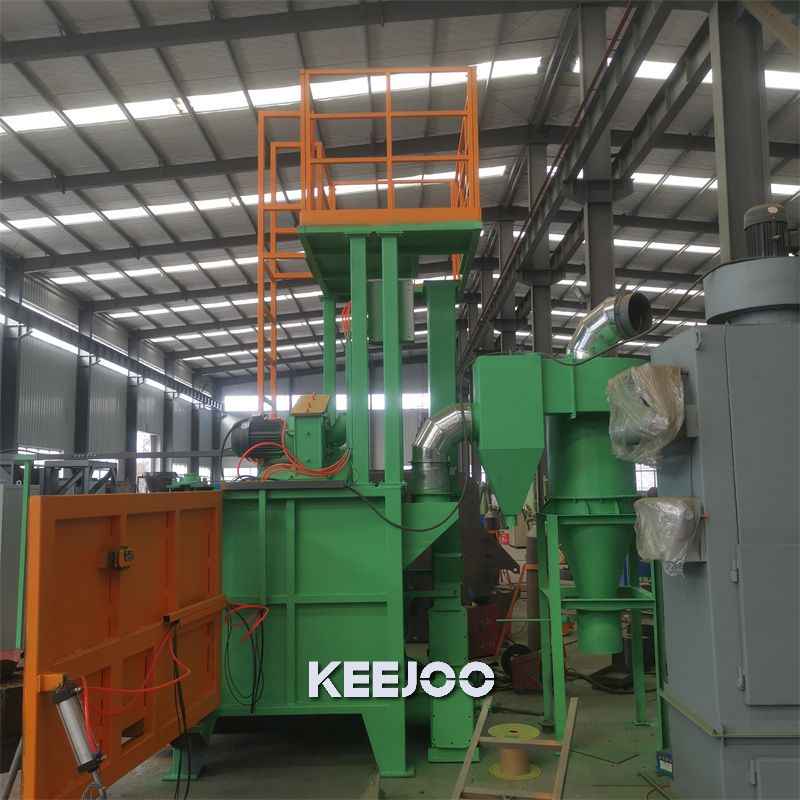Electric Power Source Rotary Shot Blasting Machine for 220V Voltage