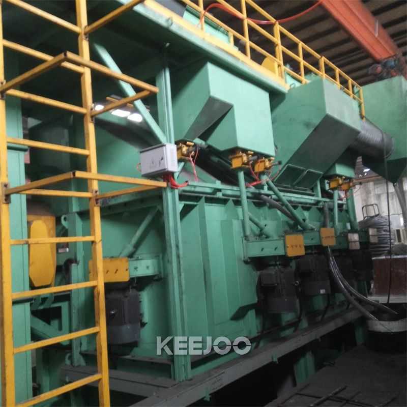 Steel Bar Wire Rod Dia 36mm Rebar Shot Blasting Unit Direct Coupling Blast Wheel