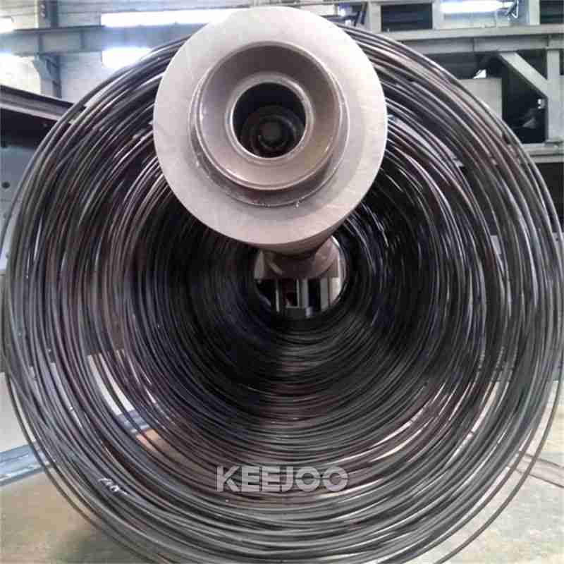 Ra6.3 Steel Coil Shot Blasting Machine For Cinder Surface Of The Wire Cleaning