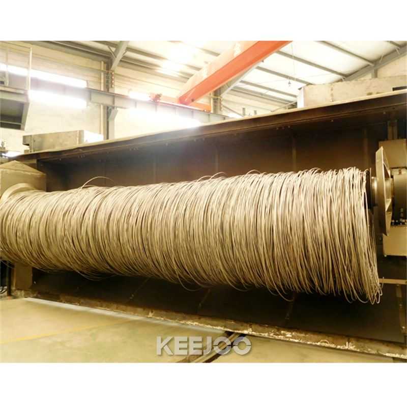 Rotation 20r/Min Wire Rod Shot Blasting Machine High Efficiency