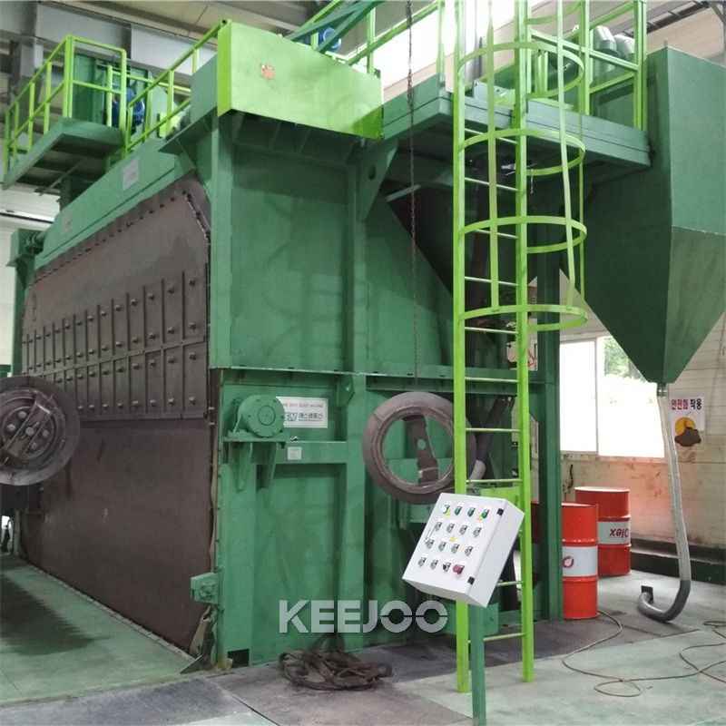 Rotation 20r/Min Wire Rod Shot Blasting Machine High Efficiency
