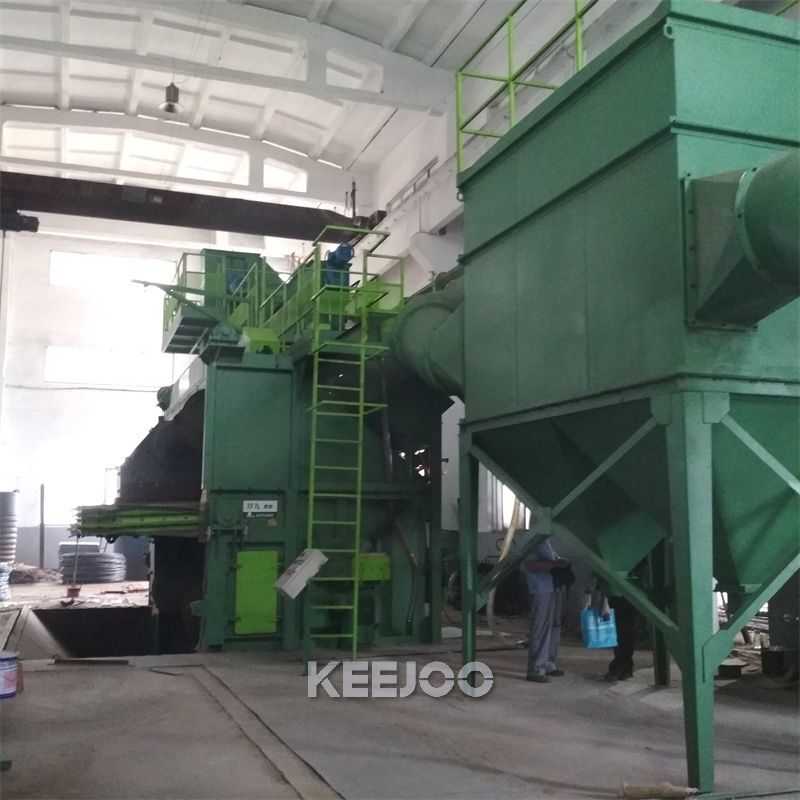 ISO9001 CE Steel Wire Coils Shot Blasting Equipment 40mm For Derusting Burnishing