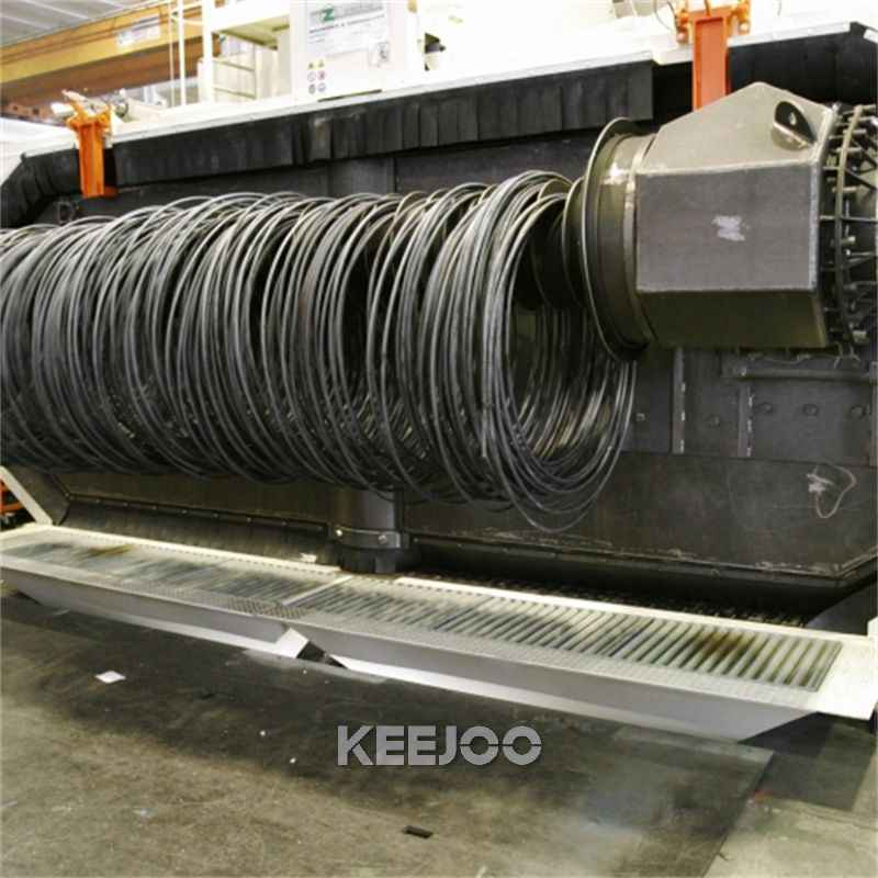 High Cleaning Efficiency Of 99% Wire Rod Shot Blasting Machine AC380V 50Hz
