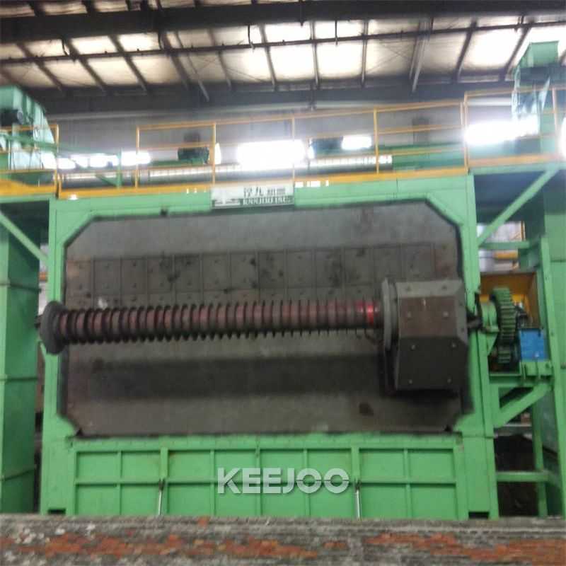 500mm Cleaning Depth Wire Rod Shot Blasting Machine Achieved Clean Wire Surface