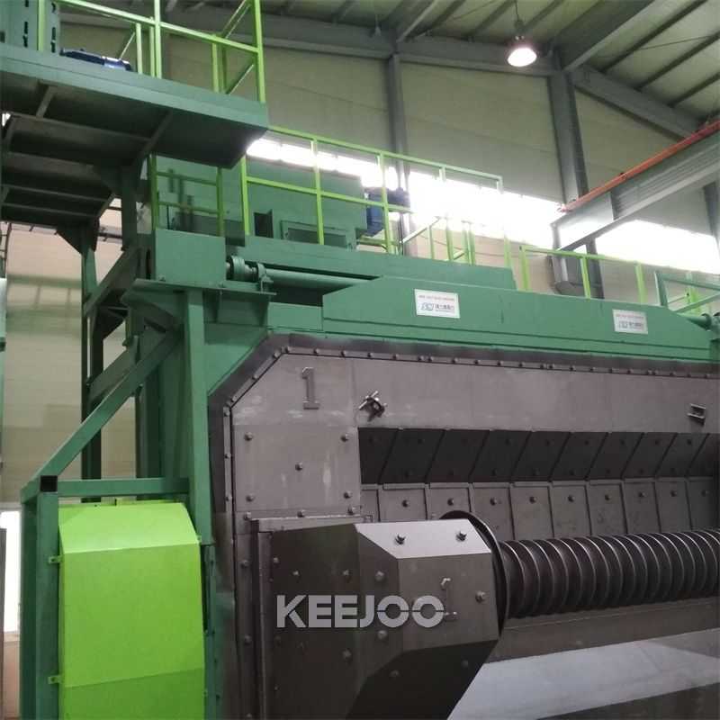 3000KG Wire Rod Shot Blasting Machine With 500mm Cleaning Capability